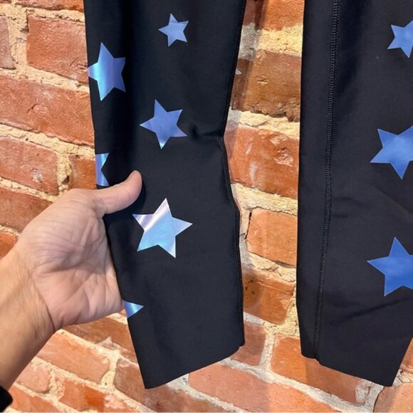 Ultracor Ultra Luster Legging in Nero Holograph Size Small Stars - Picture 2 of 6